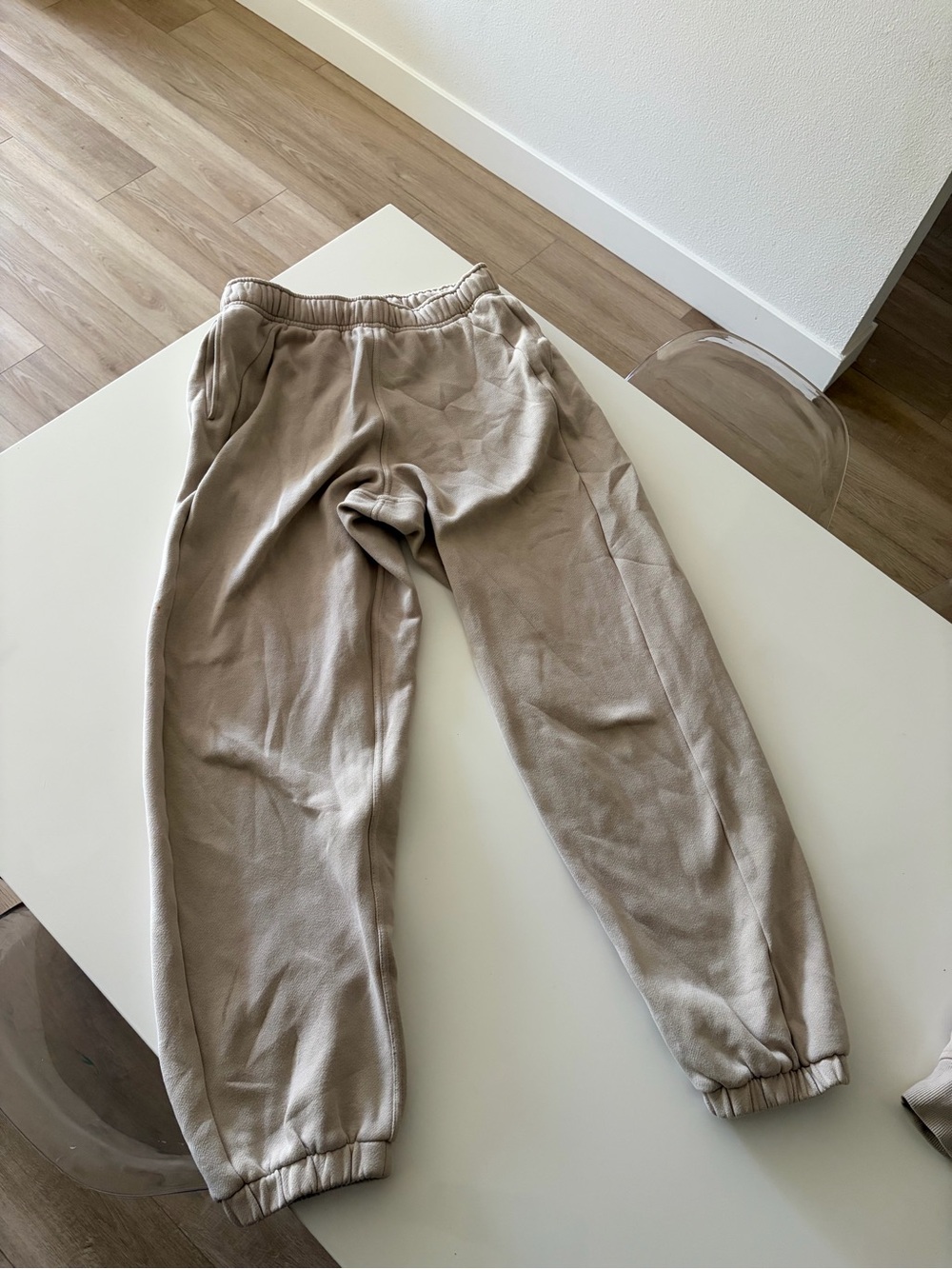 Woman’s Taupe Jogger Pants - Comfortable Everyday Sweatpants